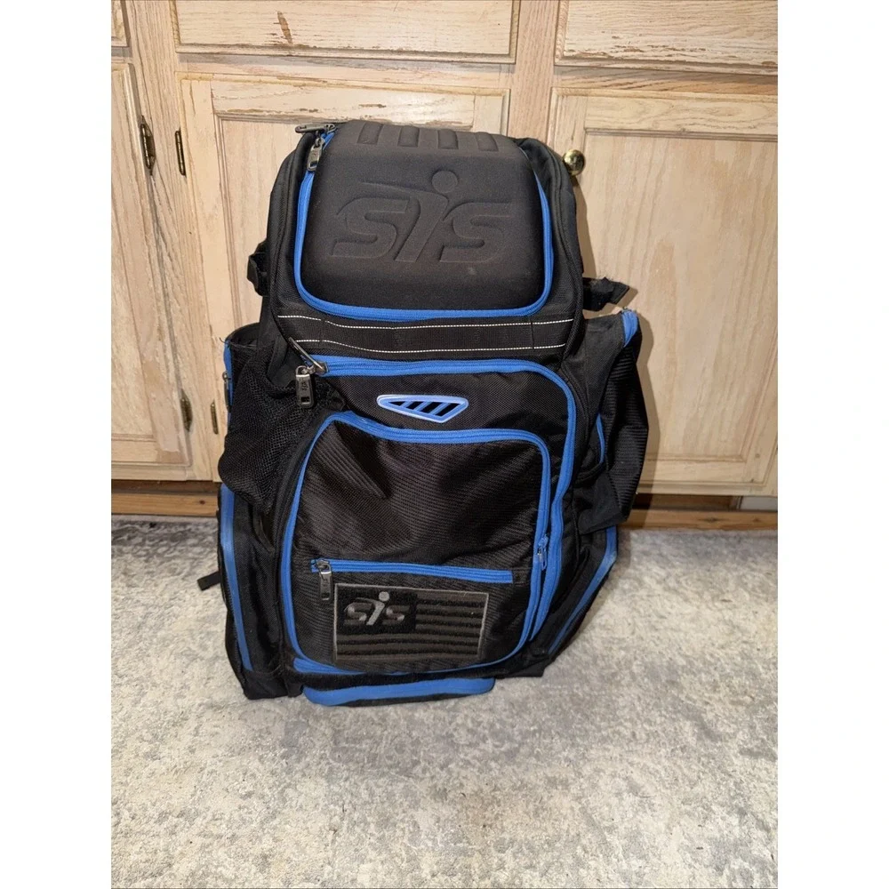 Smash It Sports SIS Equipment Bag Softball Baseball Travel Gear Black/Blue